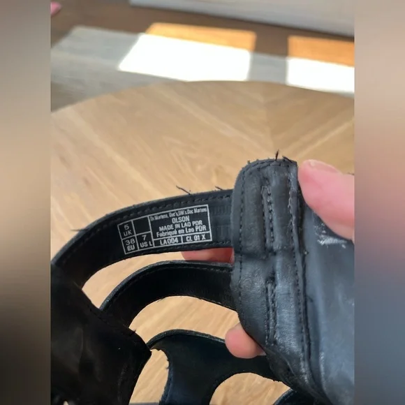 Dr Martens OLSON ZIPPED LEATHER STRAP SANDALS - Picture 8 of 12